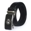 New crocodile-patterned alloy self-locking belt for business men, a best-selling product at street stalls, factory direct sales belt details Picture